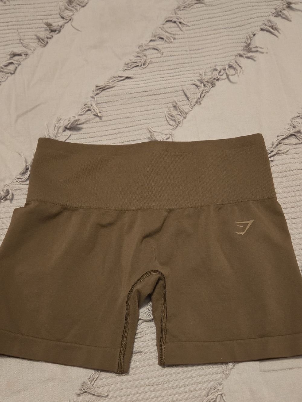 Gymshark Brown High-Waist Seamless Shorts